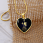 Virgo Horoscope Zodiac Necklace Stainless Steel or 18k Gold Heart 18-22"-Express Your Love Gifts