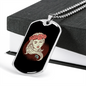 Virgo Lady Zodiac Necklace Stainless Steel or 18k Gold Dog Tag 24" Chain-Express Your Love Gifts