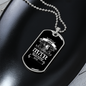 Virgo Man Zodiac Necklace Stainless Steel or 18k Gold Dog Tag 24" Chain-Express Your Love Gifts