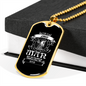 Virgo Man Zodiac Necklace Stainless Steel or 18k Gold Dog Tag 24" Chain-Express Your Love Gifts