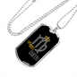 Virgo Queen Zodiac Necklace Stainless Steel or 18k Gold Dog Tag 24" Chain-Express Your Love Gifts