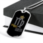 Virgo Queen Zodiac Necklace Stainless Steel or 18k Gold Dog Tag 24" Chain-Express Your Love Gifts