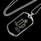Virgo Queen Zodiac Necklace Stainless Steel or 18k Gold Dog Tag 24" Chain-Express Your Love Gifts