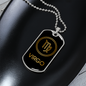 Virgo Zodiac Necklace Stainless Steel or 18k Gold Dog Tag 24" Chain-Express Your Love Gifts
