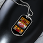 Visitors Approved Necklace Stainless Steel or 18k Gold Dog Tag 24" Chain-Express Your Love Gifts