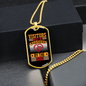 Visitors Approved Necklace Stainless Steel or 18k Gold Dog Tag 24" Chain-Express Your Love Gifts