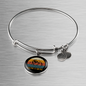Visla Mom White Bracelet Stainless Steel or 18k Gold Circle Bangle-Express Your Love Gifts