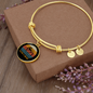 Visla Mom White Bracelet Stainless Steel or 18k Gold Circle Bangle-Express Your Love Gifts