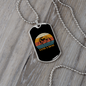 Visla Mom White Necklace Stainless Steel or 18k Gold Dog Tag 24" Chain-Express Your Love Gifts