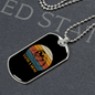 Visla Mom White Necklace Stainless Steel or 18k Gold Dog Tag 24" Chain-Express Your Love Gifts
