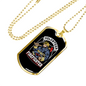 Volunteer Firefighter Gift Stainless Steel or 18k Gold Dog Tag 24" Chain-Express Your Love Gifts