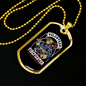 Volunteer Firefighter Gift Stainless Steel or 18k Gold Dog Tag 24" Chain-Express Your Love Gifts