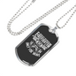 Volunteer Firefighter White Gift Stainless Steel or 18k Gold Dog Tag 24" Chain-Express Your Love Gifts