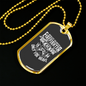 Volunteer Firefighter White Gift Stainless Steel or 18k Gold Dog Tag 24" Chain-Express Your Love Gifts