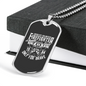 Volunteer Firefighter White Gift Stainless Steel or 18k Gold Dog Tag 24" Chain-Express Your Love Gifts