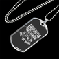 Volunteer Firefighter White Gift Stainless Steel or 18k Gold Dog Tag 24" Chain-Express Your Love Gifts