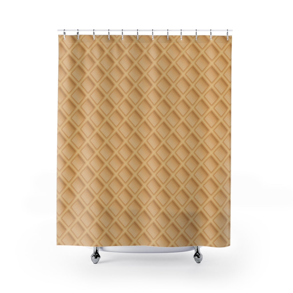 Wafer Texture Waffle Stylish Design 71" x 74" Elegant Waterproof Shower Curtain for a Spa-like Bathroom Paradise Exceptional Craftsmanship-Express Your Love Gifts