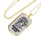 Wait A Lifetime Fishing Buddy Necklace Stainless Steel or 18k Gold Dog Tag 24" Chain-Express Your Love Gifts