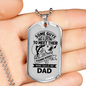 Wait A Lifetime Fishing Buddy Necklace Stainless Steel or 18k Gold Dog Tag 24" Chain-Express Your Love Gifts