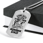 Wait A Lifetime Fishing Buddy Necklace Stainless Steel or 18k Gold Dog Tag 24" Chain-Express Your Love Gifts