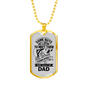 Wait A Lifetime Fishing Buddy Necklace Stainless Steel or 18k Gold Dog Tag 24" Chain-Express Your Love Gifts