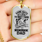 Wait A Lifetime Fishing Buddy Necklace Stainless Steel or 18k Gold Dog Tag 24" Chain-Express Your Love Gifts