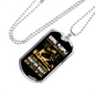 Wait A Lifetime Hunting Necklace Stainless Steel or 18k Gold Dog Tag 24" Chain-Express Your Love Gifts
