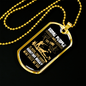 Wait A Lifetime Hunting Necklace Stainless Steel or 18k Gold Dog Tag 24" Chain-Express Your Love Gifts