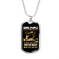 Wait A Lifetime Hunting Necklace Stainless Steel or 18k Gold Dog Tag 24" Chain-Express Your Love Gifts