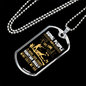 Wait A Lifetime Hunting Necklace Stainless Steel or 18k Gold Dog Tag 24" Chain-Express Your Love Gifts