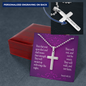 Wait Upon The Lord Isaiah 40:31 Cross Necklace Message Card W Ball Chain Pendant-Express Your Love Gifts