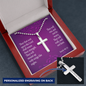 Wait Upon The Lord Isaiah 40:31 Cross Necklace Message Card W Ball Chain Pendant-Express Your Love Gifts