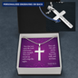 Wait Upon The Lord Isaiah 40:31 Cross Necklace Message Card W Ball Chain Pendant-Express Your Love Gifts