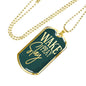 Wake Pray Slay Necklace Stainless Steel or 18k Gold Dog Tag 24"-Express Your Love Gifts