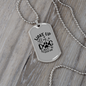 Wake Up Dog Necklace Stainless Steel or 18k Gold Dog Tag 24" Chain-Express Your Love Gifts