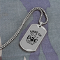 Wake Up Dog Necklace Stainless Steel or 18k Gold Dog Tag 24" Chain-Express Your Love Gifts