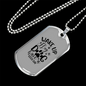 Wake Up Dog Necklace Stainless Steel or 18k Gold Dog Tag 24" Chain-Express Your Love Gifts