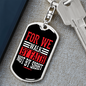 Walk By Faith Keychain 2 Corinthians 5:7 Stainless Steel or 18k Gold Dog Tag Keyring-Express Your Love Gifts
