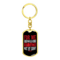 Walk By Faith Keychain 2 Corinthians 5:7 Stainless Steel or 18k Gold Dog Tag Keyring-Express Your Love Gifts