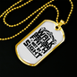 Walk In Faith Christian Necklace Stainless Steel or 18k Gold Dog Tag 24" Chain-Express Your Love Gifts