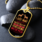 Walk My Dog Necklace Stainless Steel or 18k Gold Dog Tag 24" Chain-Express Your Love Gifts