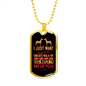Walk My Dog Necklace Stainless Steel or 18k Gold Dog Tag 24" Chain-Express Your Love Gifts