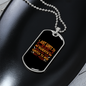 Walk My Dog Yellow Necklace Stainless Steel or 18k Gold Dog Tag 24" Chain-Express Your Love Gifts