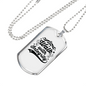 Walk With Integrity Christian Necklace Stainless Steel or 18k Gold Dog Tag 24" Chain-Express Your Love Gifts