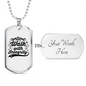 Walk With Integrity Christian Necklace Stainless Steel or 18k Gold Dog Tag 24" Chain-Express Your Love Gifts