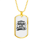 Walk With Integrity Christian Necklace Stainless Steel or 18k Gold Dog Tag 24" Chain-Express Your Love Gifts