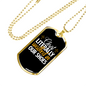 Walked In Our Shoes Necklace Stainless Steel or 18k Gold Dog Tag 24" Chain-Express Your Love Gifts