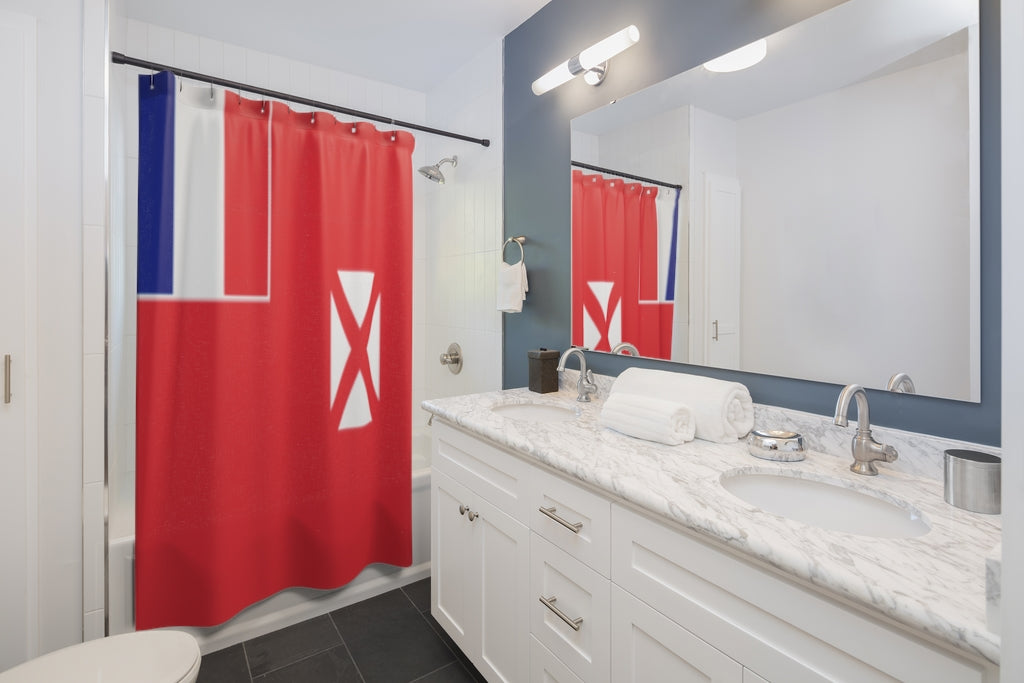 Wallis And Futuna Stylish Design 71" x 74" Elegant Waterproof Shower Curtain for a Spa-like Bathroom Paradise Exceptional Craftsmanship-Express Your Love Gifts