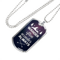 Wander Often Wonder Always Necklace Stainless Steel or 18k Gold Dog Tag 24" Chain-Express Your Love Gifts