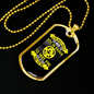 Wants You To Go Necklace Stainless Steel or 18k Gold Dog Tag 24" Chain-Express Your Love Gifts